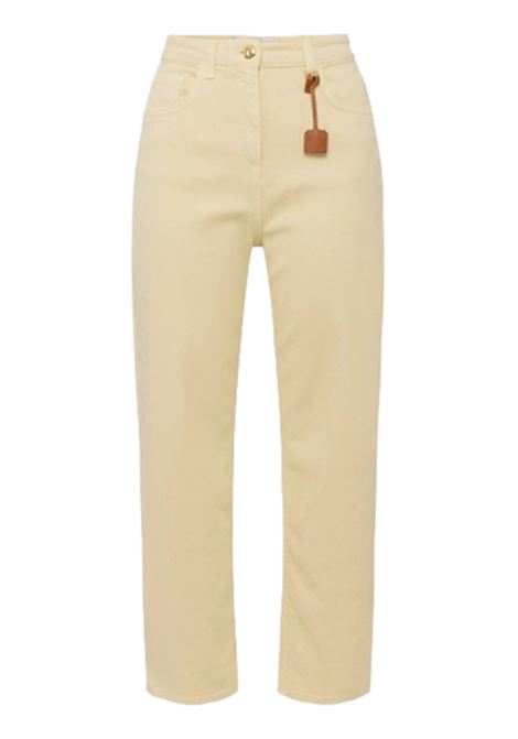Dyed cotton jeans with logo charm ELISABETTA FRANCHI | Trousers | PJ87D51E2DC7